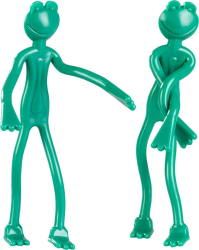 Viaza� na rastliny, �aba, 13,5 cm. plast, bal. 2ks