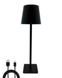Lampa LED stolov� �ierna nab�jate�n� USB